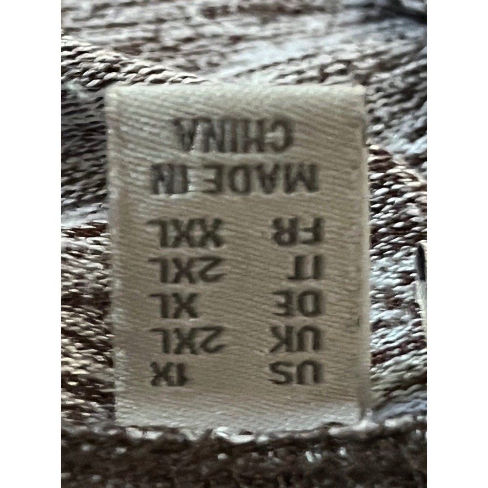 LOGO Lori Goldstein Crop Pants Brown Marl Space Dye Knit Plus Size 1X Wide Leg - Picture 4 of 11